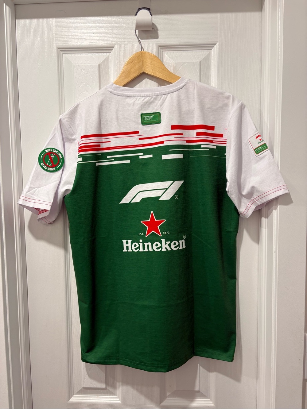 Formula 1 Shirt Mens Small Heineken F1  Licensed jersey beer New With Tags